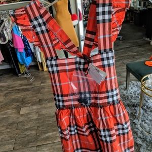 BRAND NEW Red Burberry Dress